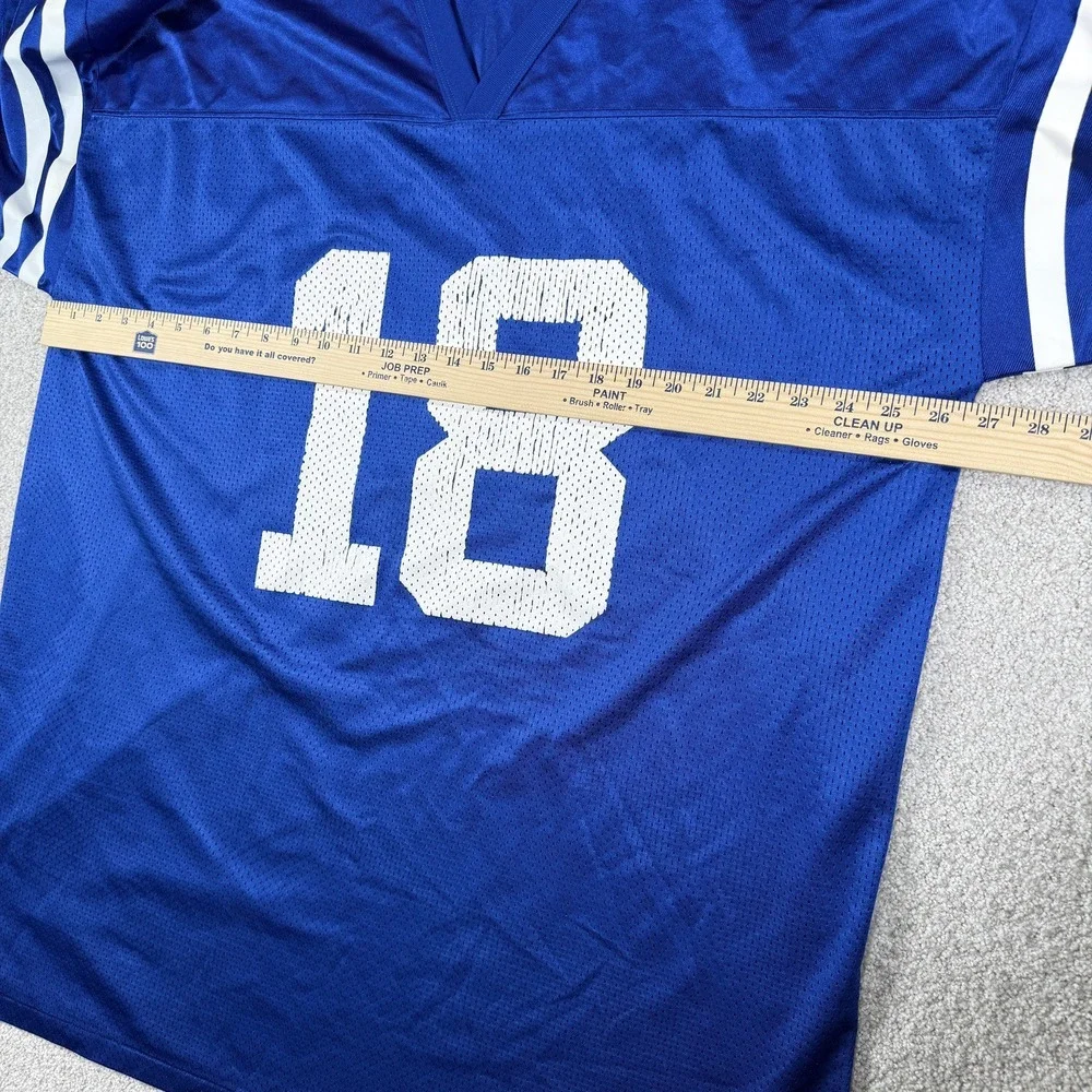 Indianapolis Colts Peyton Manning‎ Jersey Logo Athletic Mens Blue Vintage 2XL